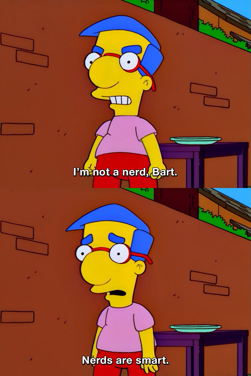 I M Not A Nerd Bart Nerds Are Smart The Simpsons