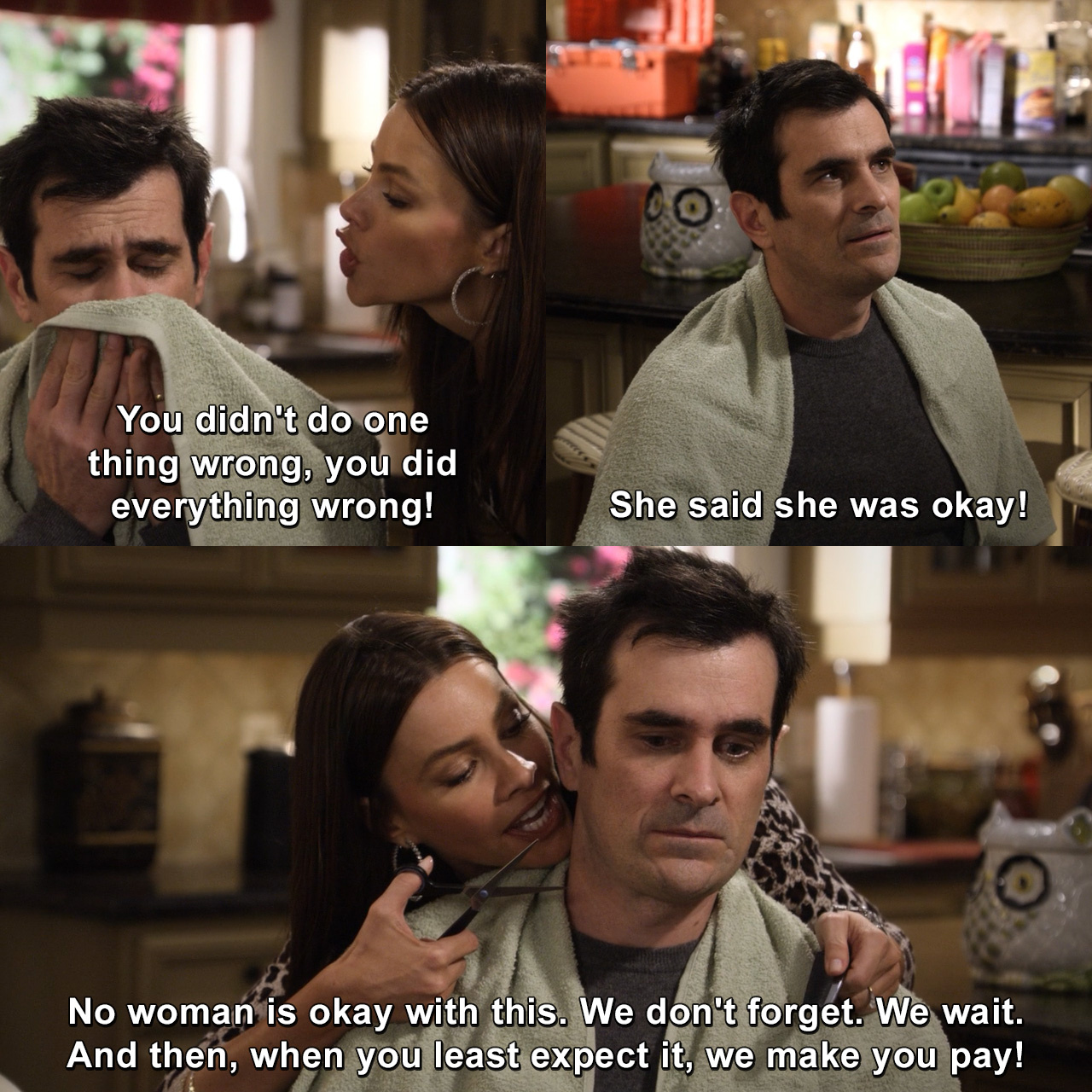 you didn't do one thing wrong, you did everything wrong! I don't even ...