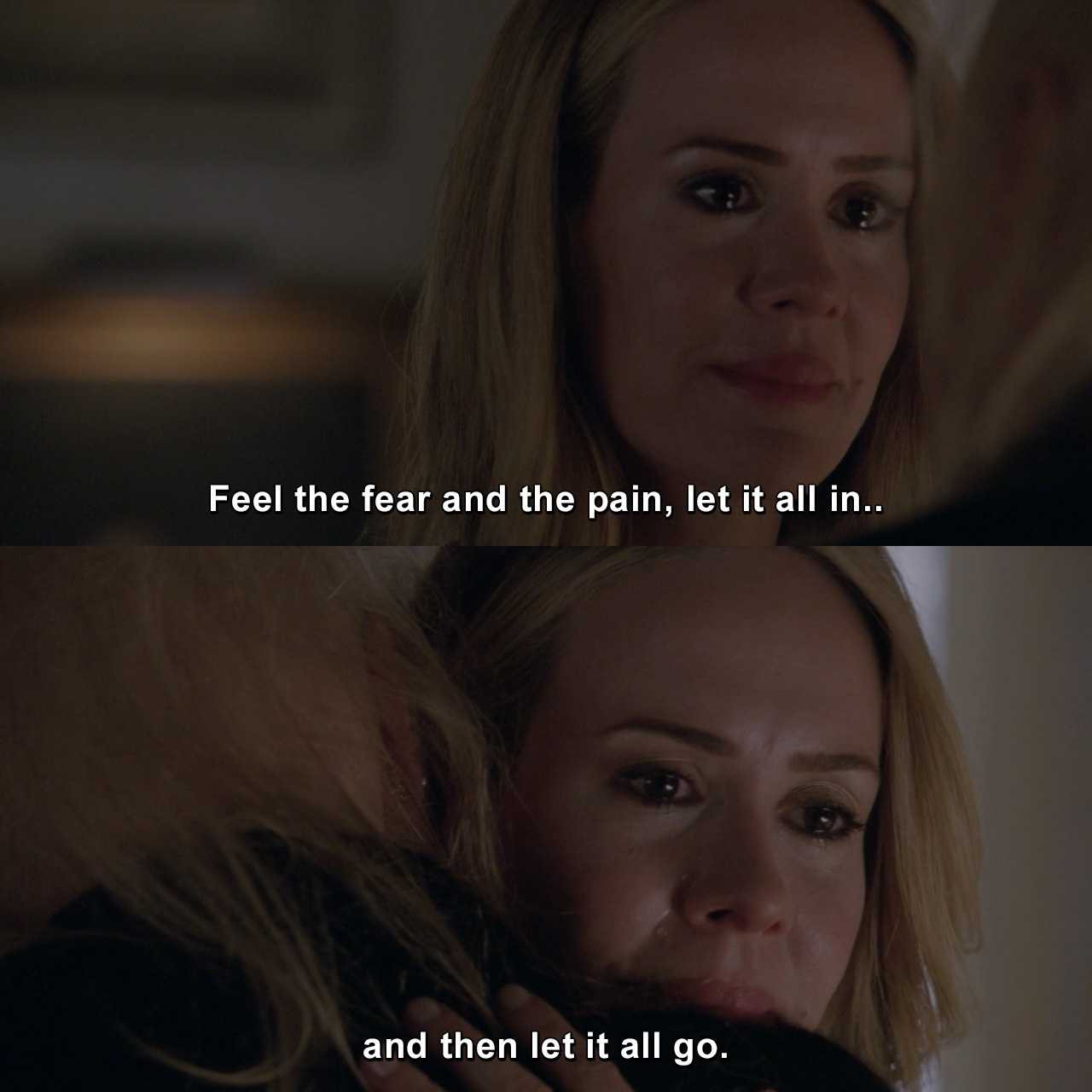 Feel the fear and the pain, let it all in, and then let it all go ...