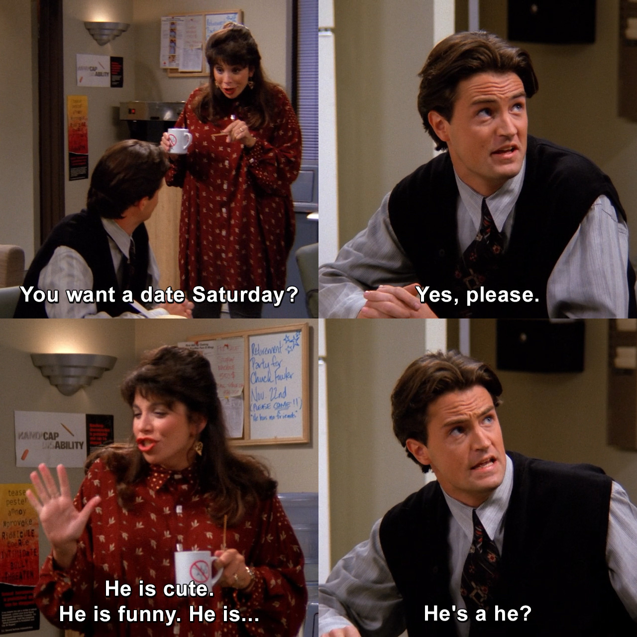 Do you want a date Saturday? Yes, please. He is cute. He is funny. He ...