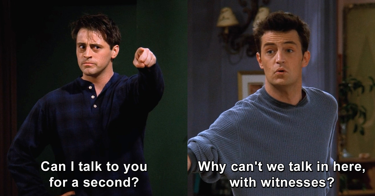 Joey and Chandler Best Bromance Moments