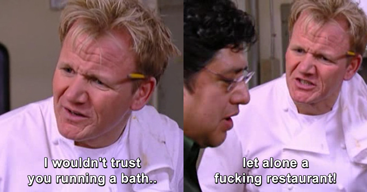10 Times Gordon Ramsay From 'Kitchen Nightmares' Made Us Burst Out Laughing